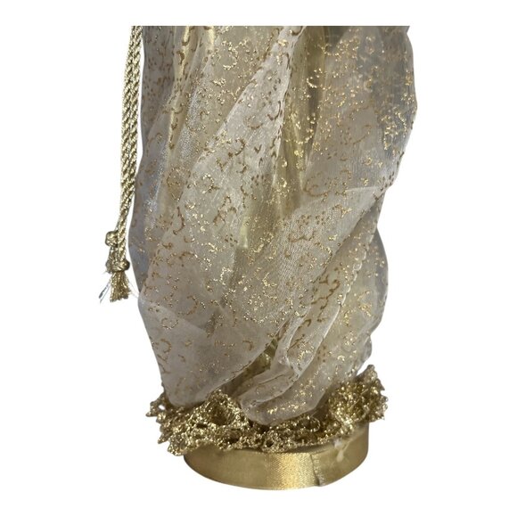 Vintage Gold Angel Figure “Bonnie” – Dillard’s 1998 – All Porcelain Arms & - Picture 7 of 8